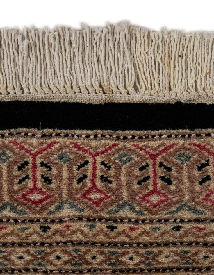 Detail image of  4' 2 x 6' 1  Hand Knotted Bokhara Oriental Rug