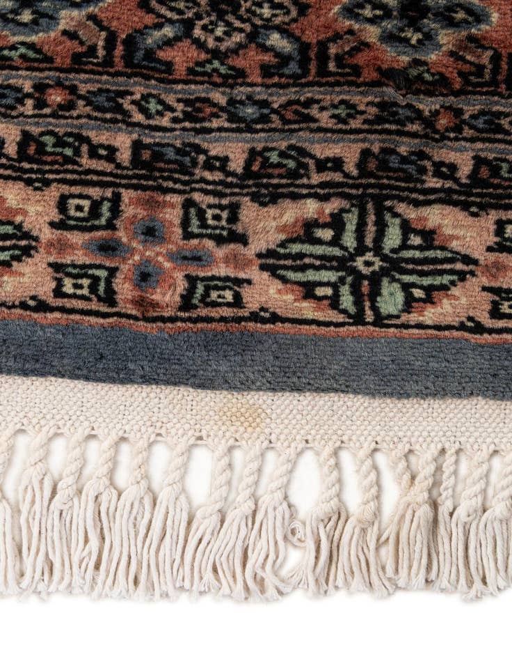 Detail image of  4' 4 x 6' 1  Hand Knotted Bokhara Oriental Wool Rug