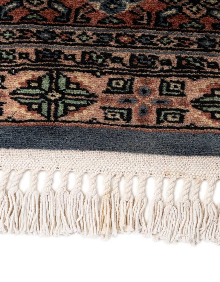 Detail image of  4' 4 x 6' 1  Hand Knotted Bokhara Oriental Wool Rug