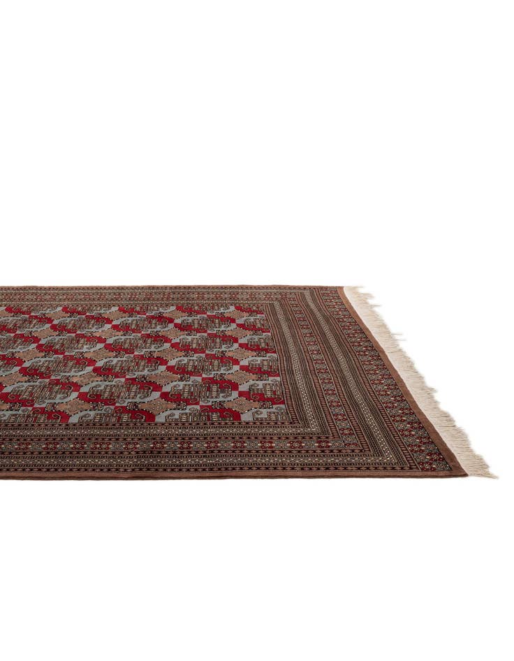 Detail image of  8' 3 x 10' 11  Hand Knotted Bokhara Wool Rug