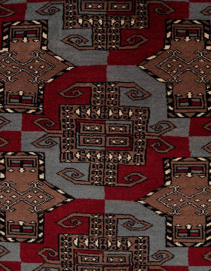 Detail image of  8' 3 x 10' 11  Hand Knotted Bokhara Wool Rug