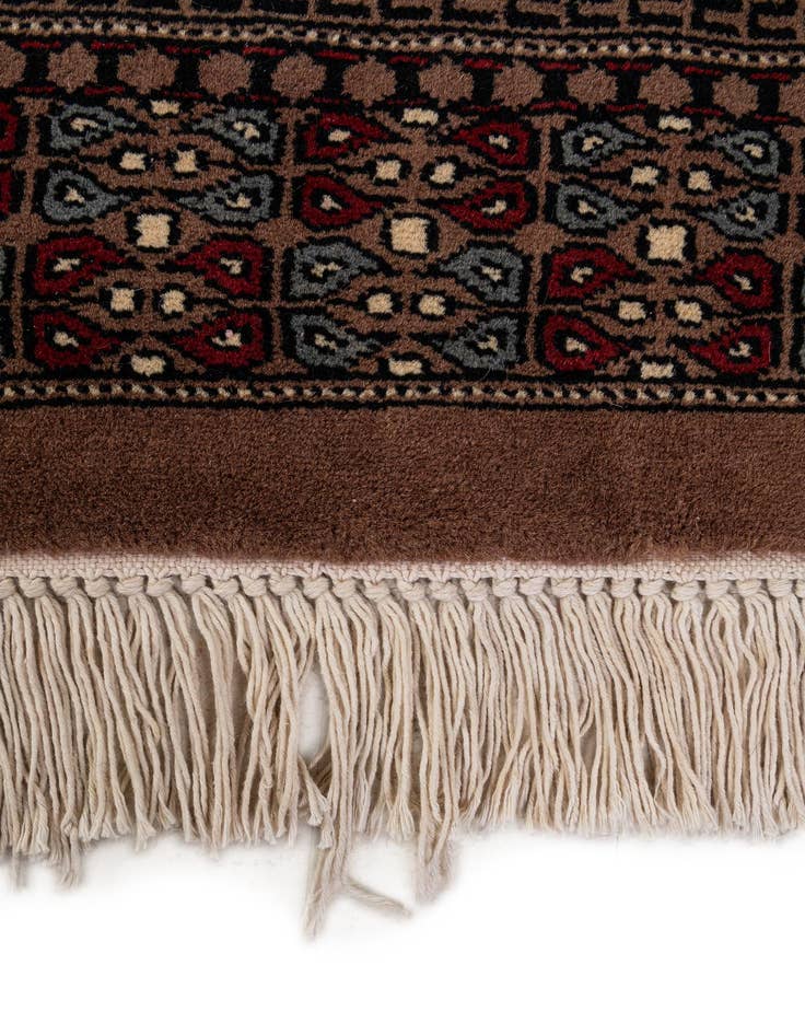 Detail image of  8' 3 x 10' 11  Hand Knotted Bokhara Wool Rug