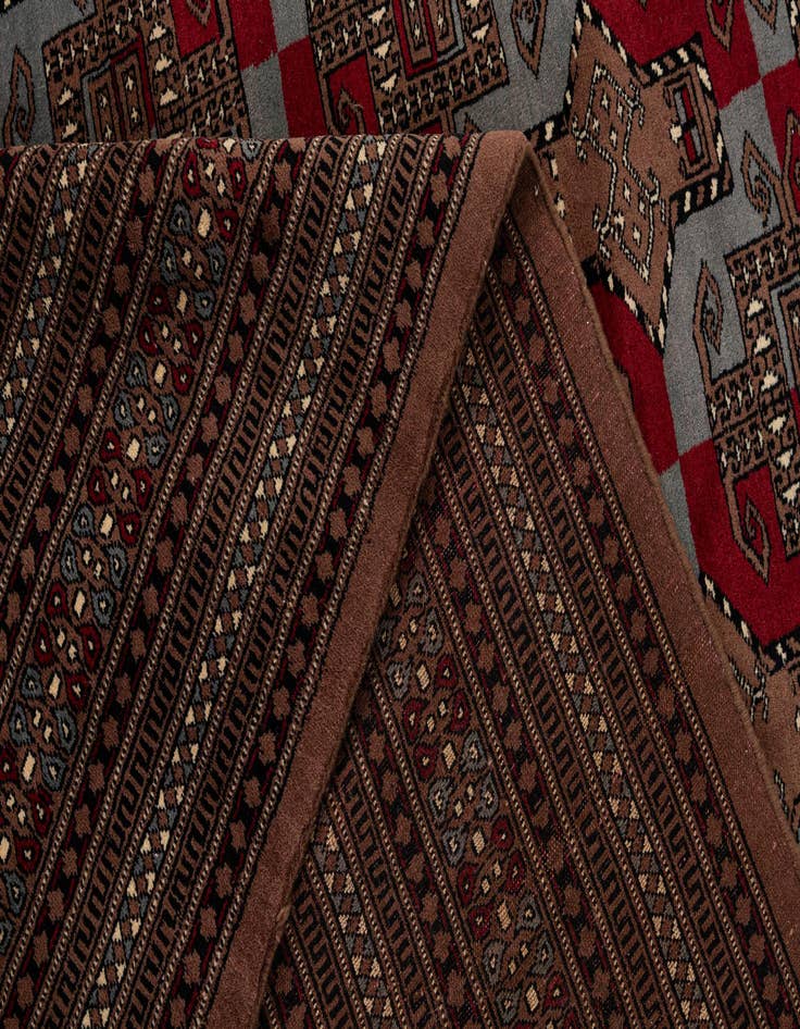 Detail image of  8' 3 x 10' 11  Hand Knotted Bokhara Wool Rug