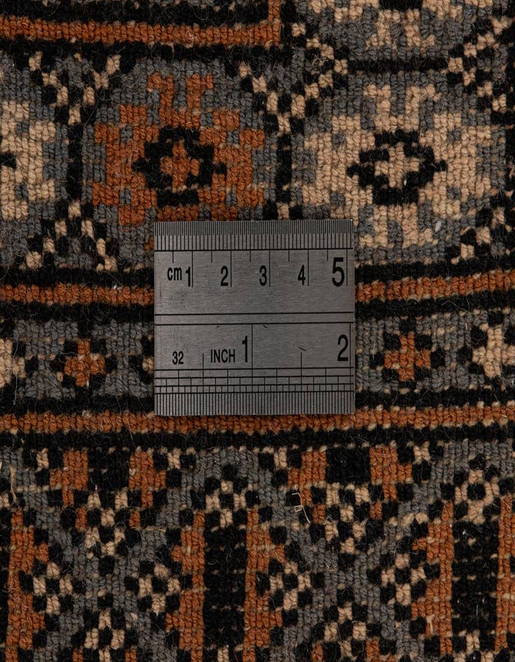 Detail image of  3' 2 x 5' 2  Hand Knotted Bokhara Oriental Wool Rug