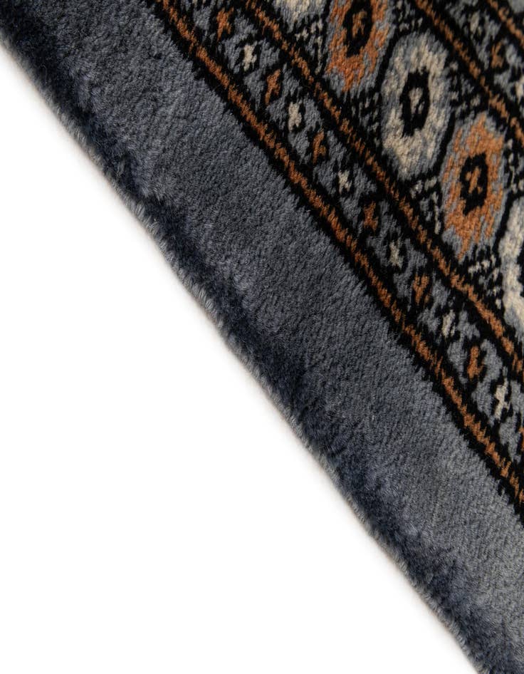 Detail image of  3' 2 x 5' 2  Hand Knotted Bokhara Oriental Wool Rug