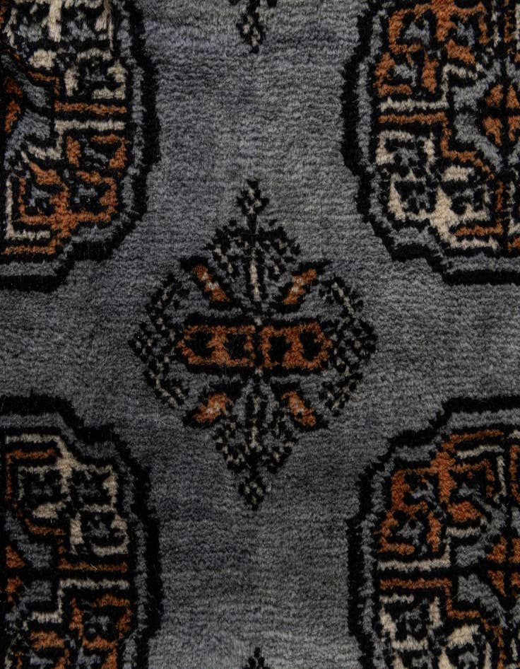 Detail image of  3' 2 x 5' 2  Hand Knotted Bokhara Oriental Wool Rug