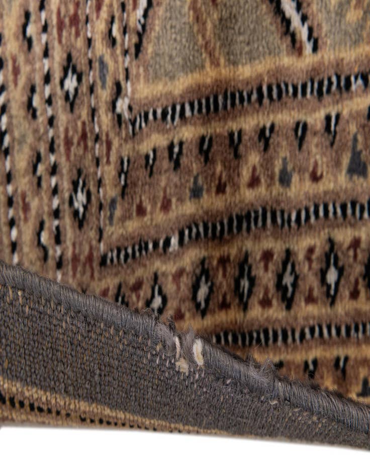 Detail image of  4' 2 x 5' 9  Hand Knotted Bokhara Oriental Rug