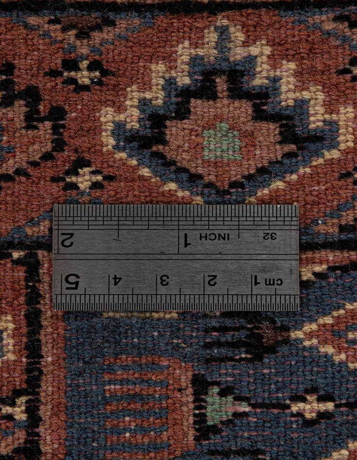 Detail image of  4' 2 x 6' 1  Hand Knotted Bokhara Oriental Wool Rug