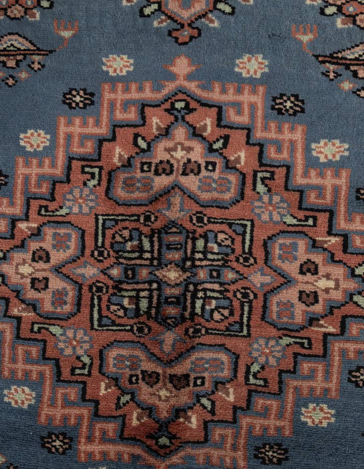 Detail image of  4' 2 x 6' 1  Hand Knotted Bokhara Oriental Wool Rug