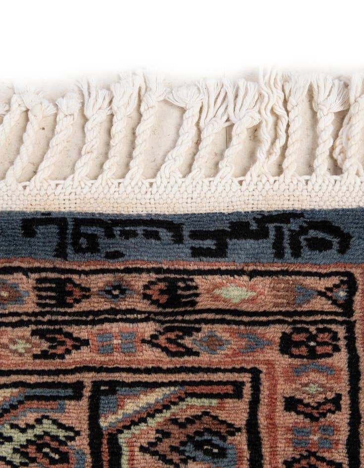 Detail image of  4' 2 x 6' 1  Hand Knotted Bokhara Oriental Wool Rug