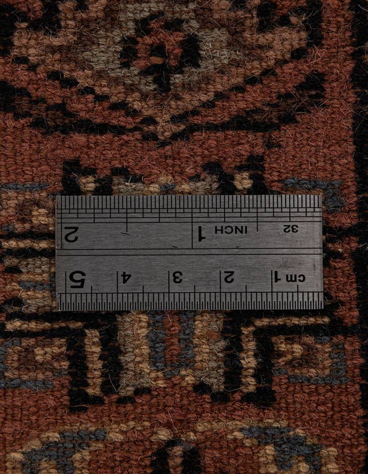 Detail image of  4' 2 x 5' 10  Hand Knotted Bokhara Oriental Wool Rug