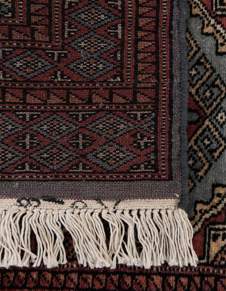 Detail image of  2' x 3' 2  Hand Knotted Bokhara Oriental Wool Rug
