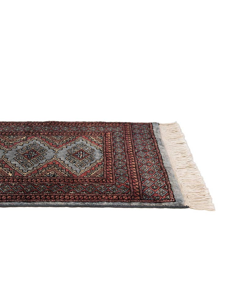 Detail image of  2' x 3' 2  Hand Knotted Bokhara Oriental Wool Rug