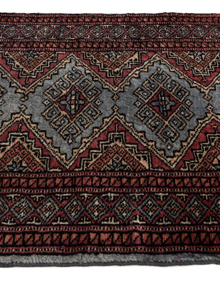 Detail image of  2' x 3' 2  Hand Knotted Bokhara Oriental Wool Rug