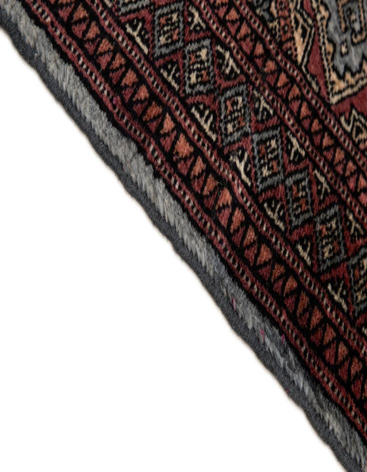 Detail image of  2' x 3' 2  Hand Knotted Bokhara Oriental Wool Rug