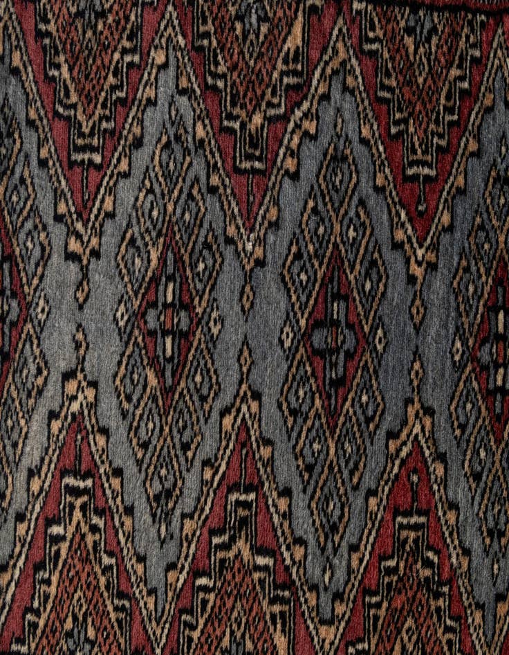 Detail image of  2' x 3' 2  Hand Knotted Bokhara Oriental Wool Rug