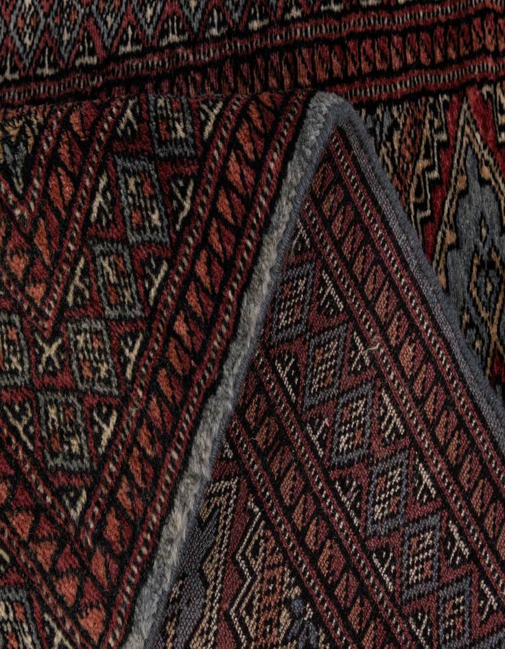 Detail image of  2' x 3' 2  Hand Knotted Bokhara Oriental Wool Rug