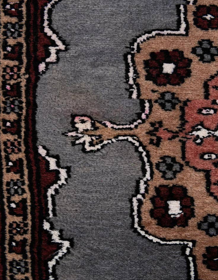 Detail image of  2' 2 x 2' 11  Hand Knotted Bokhara Oriental Rug