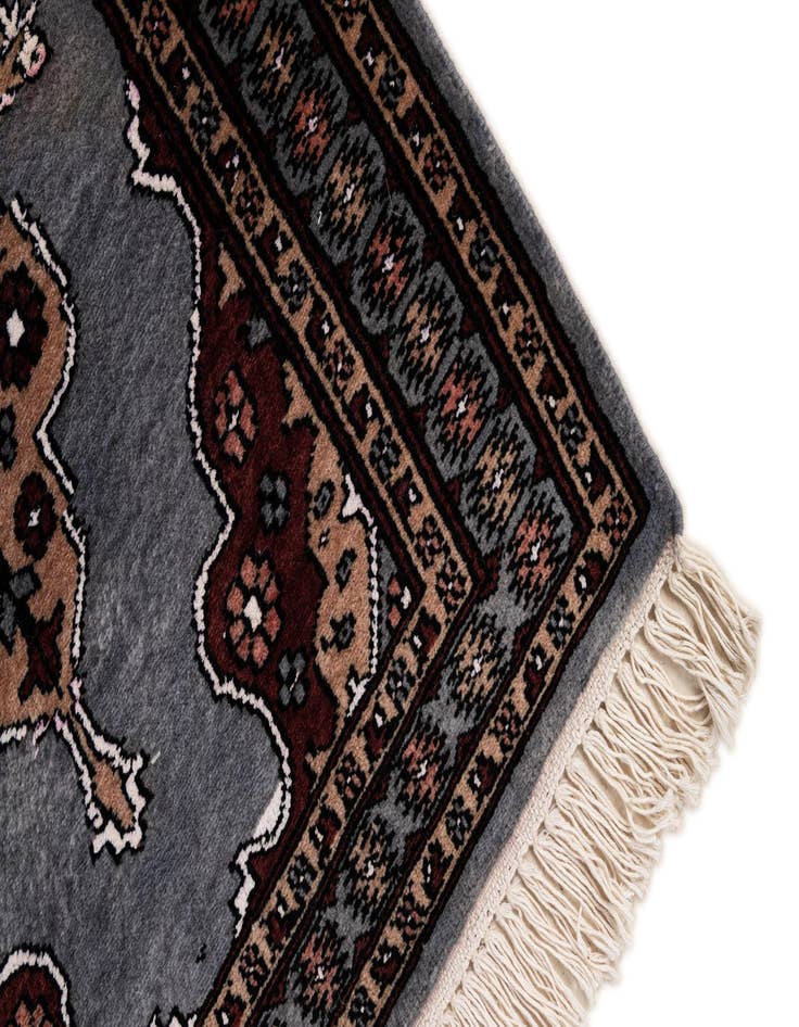 Detail image of  2' 2 x 2' 11  Hand Knotted Bokhara Oriental Rug