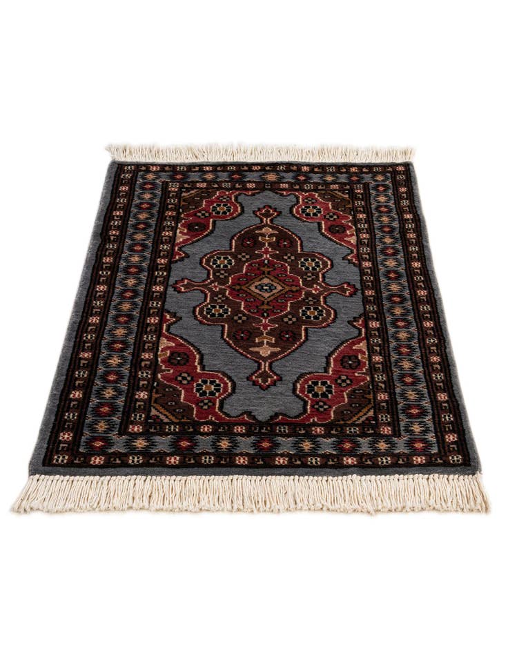 Detail image of  2' 2 x 3' 1  Hand Knotted Bokhara Oriental Wool Rug