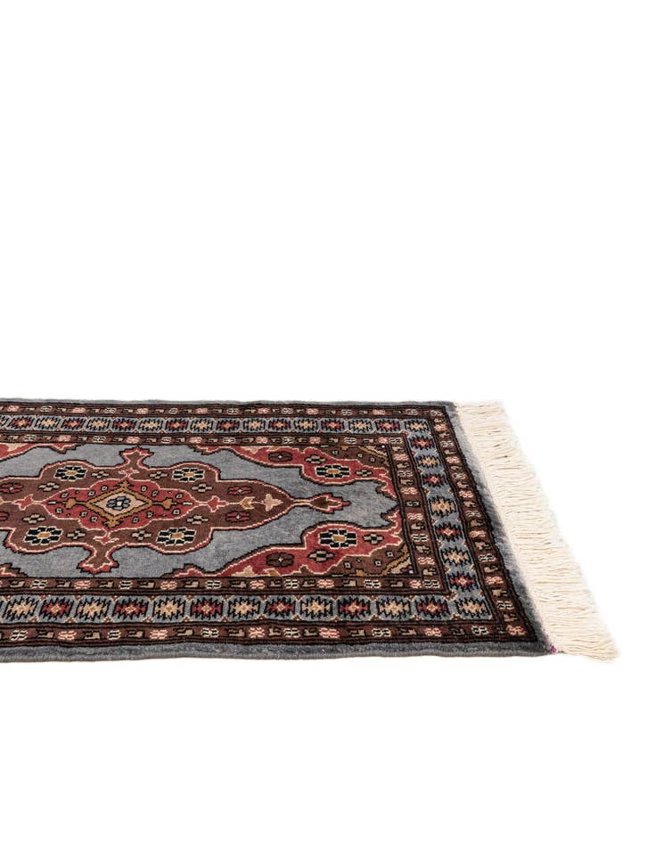 Detail image of  2' 2 x 3' 1  Hand Knotted Bokhara Oriental Wool Rug