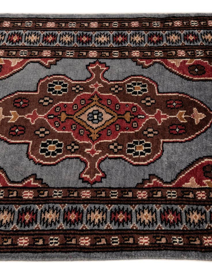 Detail image of  2' 2 x 3' 1  Hand Knotted Bokhara Oriental Wool Rug