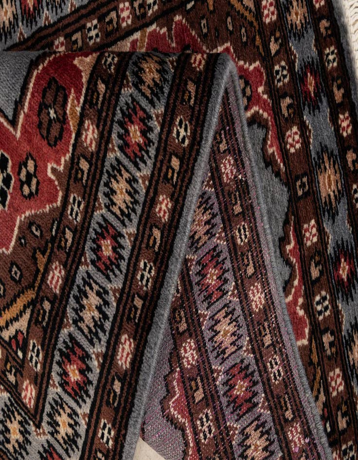 Detail image of  2' 2 x 3' 1  Hand Knotted Bokhara Oriental Wool Rug