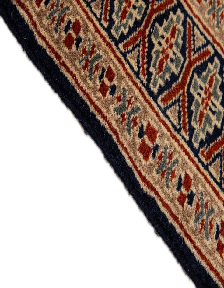 Detail image of  2' 9 x 4' 2  Hand Knotted Bokhara Oriental Wool Rug