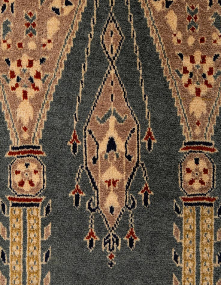 Detail image of  2' 8 x 4' 5  Hand Knotted Bokhara Oriental Wool Rug