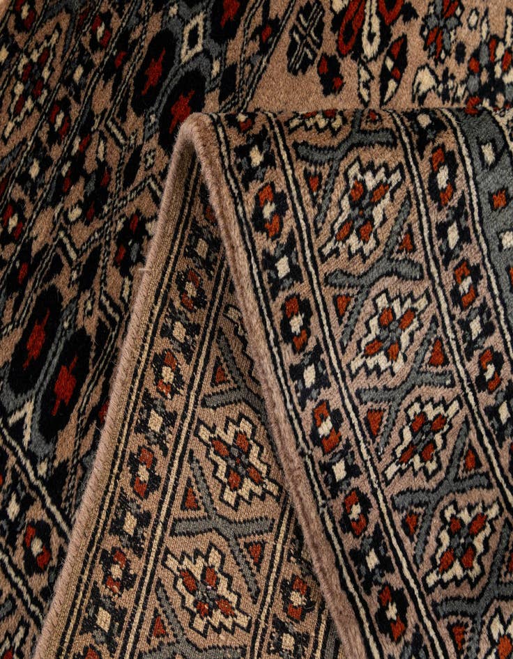 Detail image of  2' 9 x 4'  Hand Knotted Bokhara Wool Rug