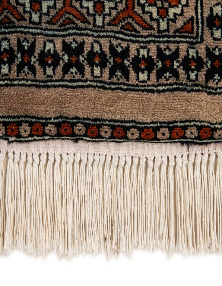 Detail image of  2' 8 x 4' 3  Hand Knotted Bokhara Oriental Wool Rug