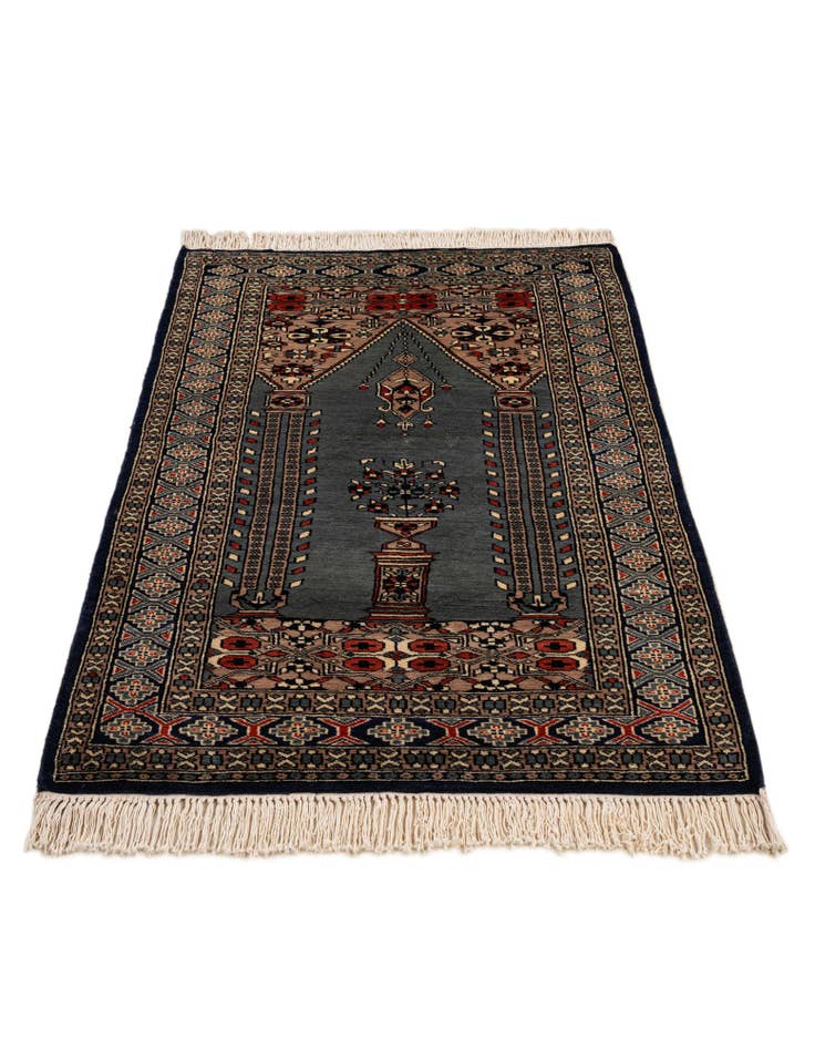 Detail image of  2' 9 x 4' 6  Hand Knotted Bokhara Oriental Wool Rug