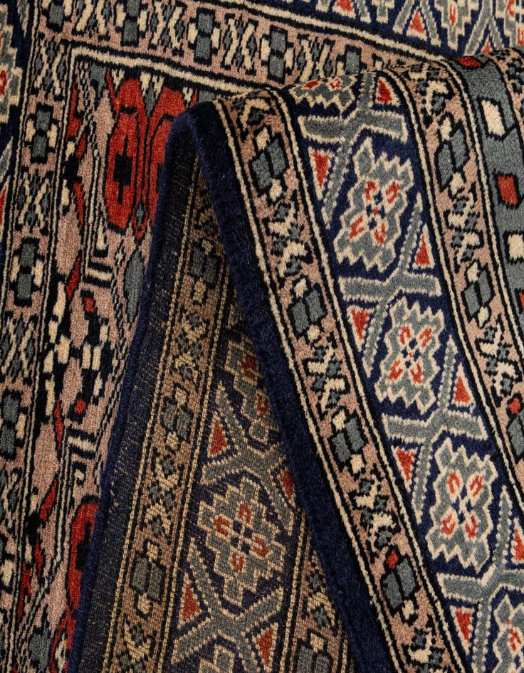 Detail image of  2' 9 x 4' 6  Hand Knotted Bokhara Oriental Wool Rug