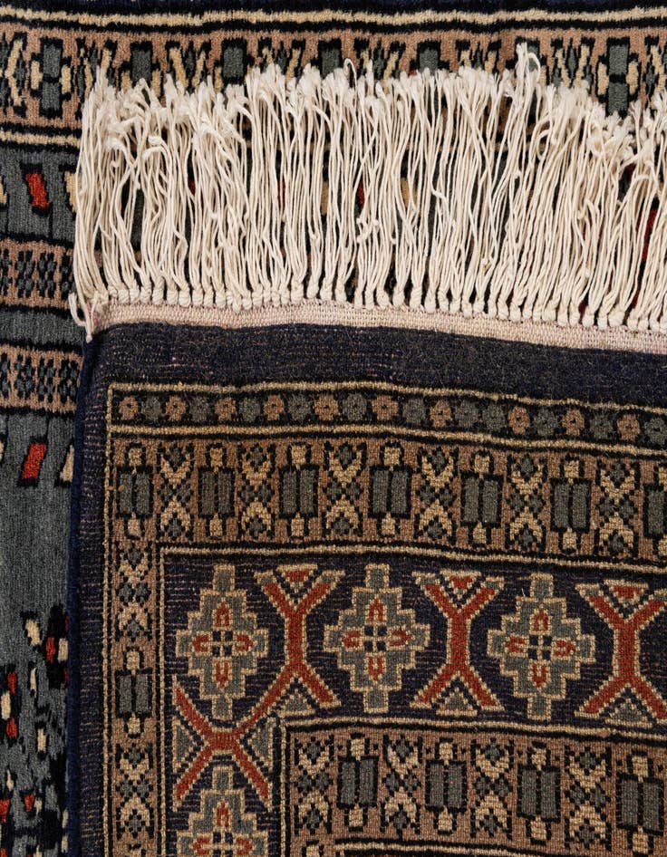 Detail image of  2' 9 x 4' 6  Hand Knotted Bokhara Oriental Wool Rug