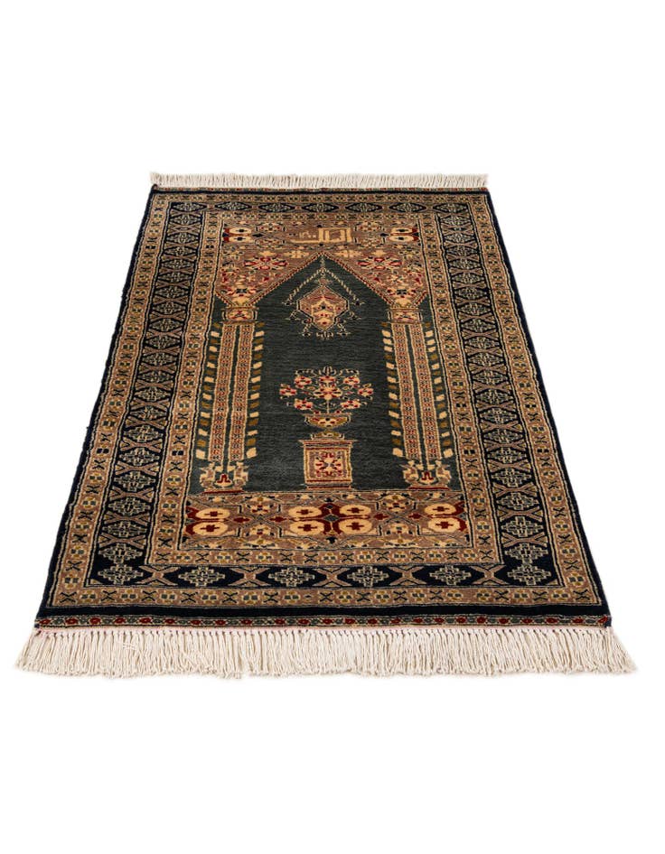 Detail image of  2' 7 x 4' 8  Hand Knotted Bokhara Oriental Wool Rug