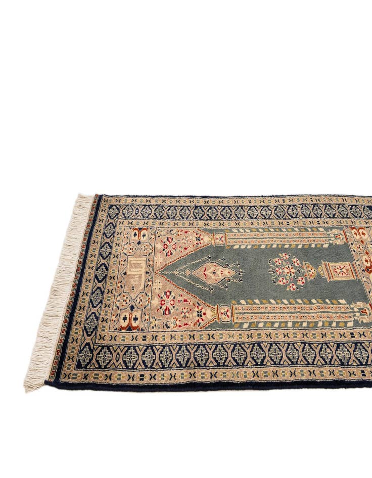 Detail image of  2' 7 x 4' 8  Hand Knotted Bokhara Oriental Wool Rug