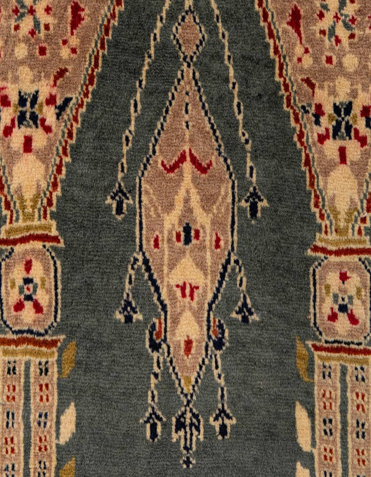 Detail image of  2' 7 x 4' 8  Hand Knotted Bokhara Oriental Wool Rug