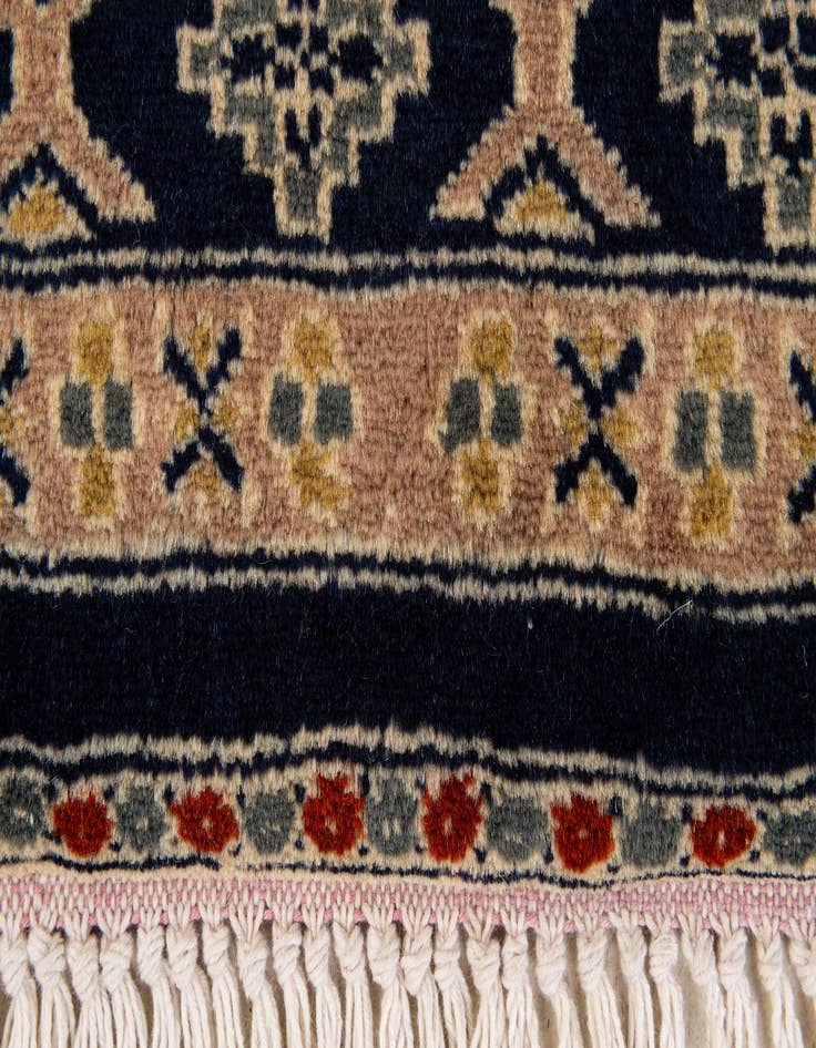 Detail image of  2' 7 x 4' 8  Hand Knotted Bokhara Oriental Wool Rug