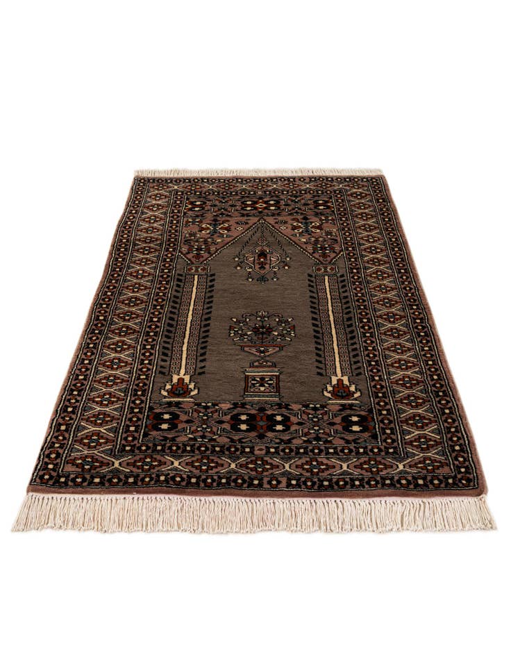 Detail image of  2' 7 x 4' 8  Hand Knotted Bokhara Oriental Wool Rug