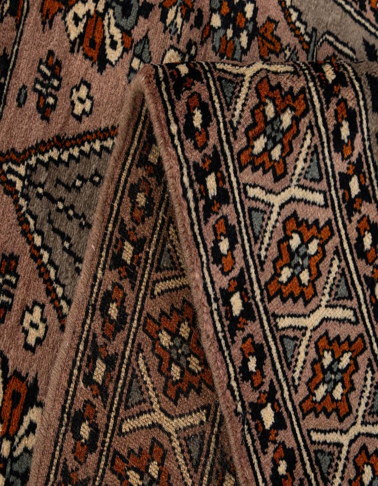 Detail image of  2' 7 x 4' 8  Hand Knotted Bokhara Oriental Wool Rug