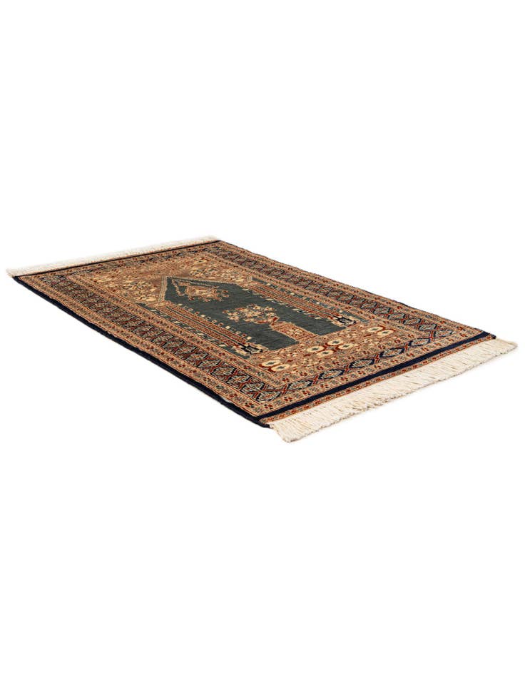 Detail image of  2' 8 x 4' 3  Hand Knotted Bokhara Oriental Wool Rug