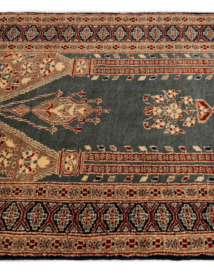 Detail image of  2' 8 x 4' 3  Hand Knotted Bokhara Oriental Wool Rug