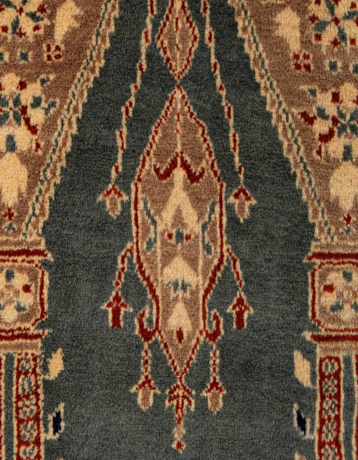 Detail image of  2' 8 x 4' 3  Hand Knotted Bokhara Oriental Wool Rug