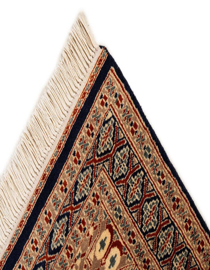 Detail image of  2' 8 x 4' 3  Hand Knotted Bokhara Oriental Wool Rug