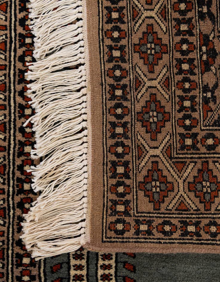 Detail image of  2' 8 x 4' 4  Hand Knotted Bokhara Oriental Wool Rug