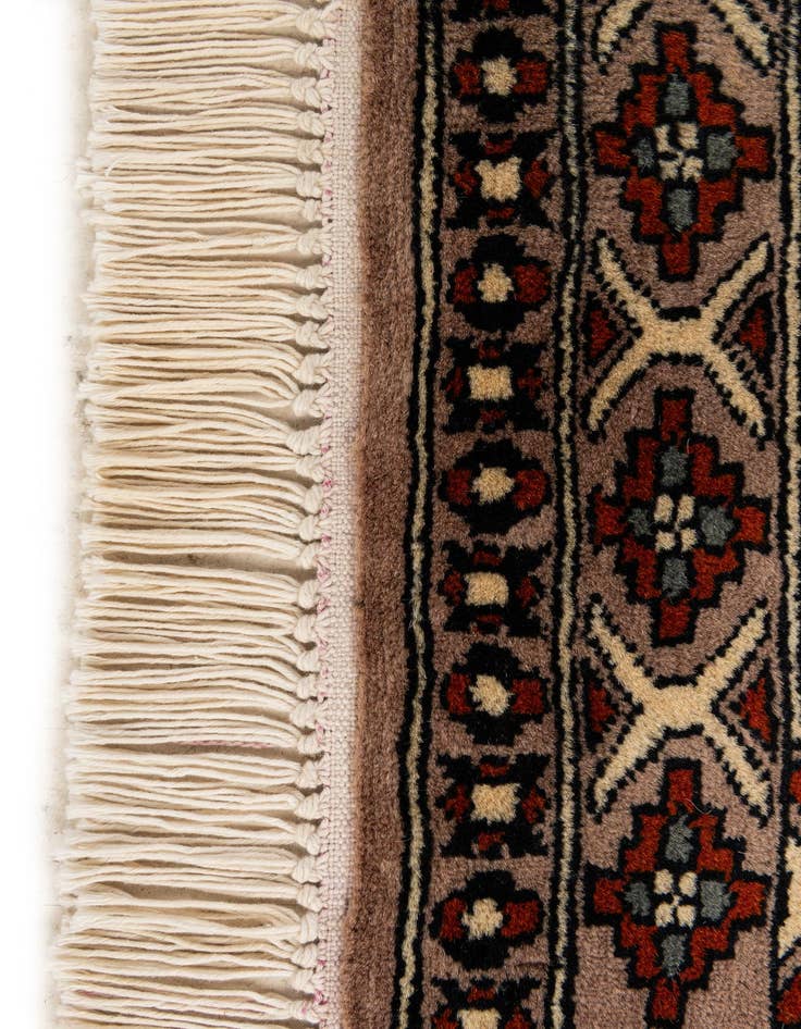 Detail image of  2' 8 x 4' 4  Hand Knotted Bokhara Oriental Wool Rug