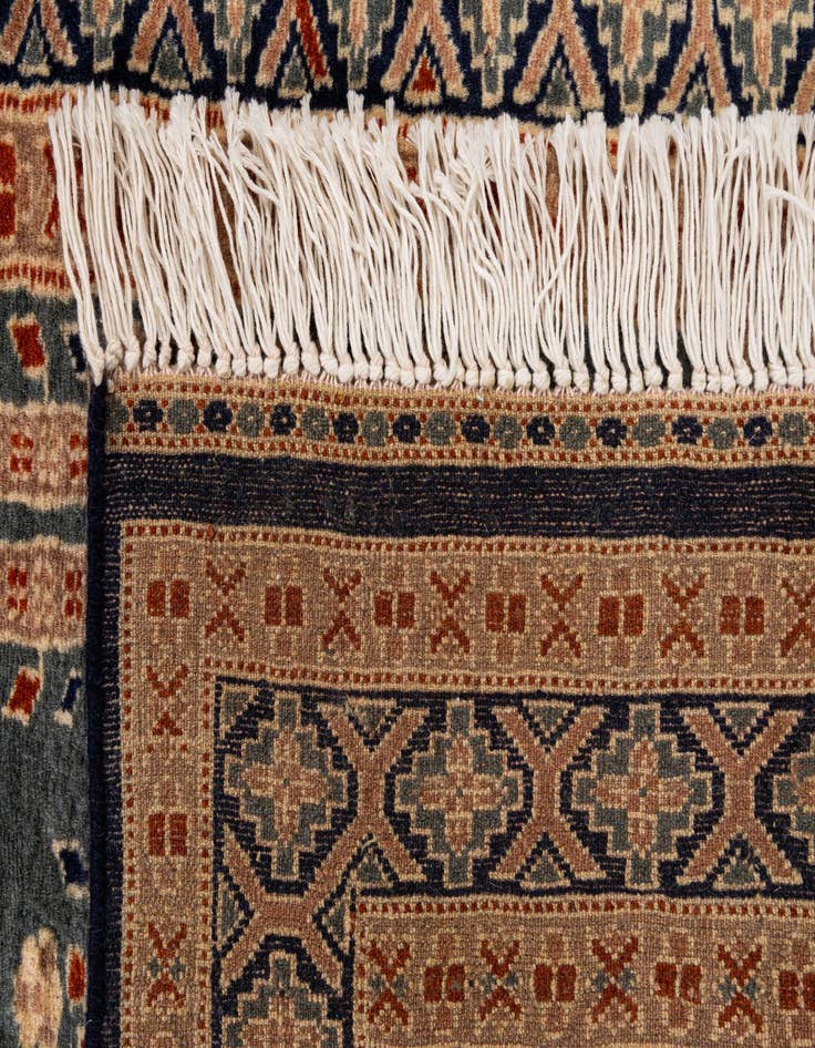 Detail image of  2' 8 x 4' 5  Hand Knotted Bokhara Oriental Wool Rug