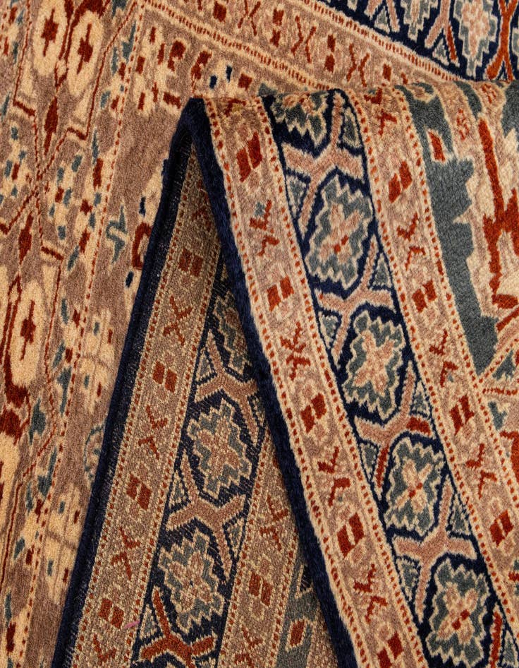 Detail image of  2' 8 x 4' 5  Hand Knotted Bokhara Oriental Wool Rug