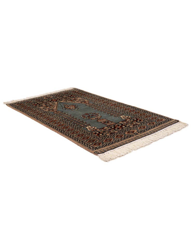 Detail image of  2' 9 x 4' 5  Hand Knotted Bokhara Oriental Wool Rug