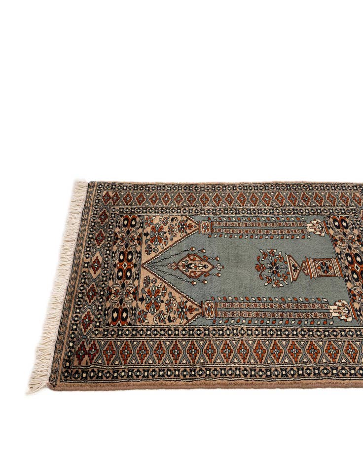 Detail image of  2' 9 x 4' 5  Hand Knotted Bokhara Oriental Wool Rug